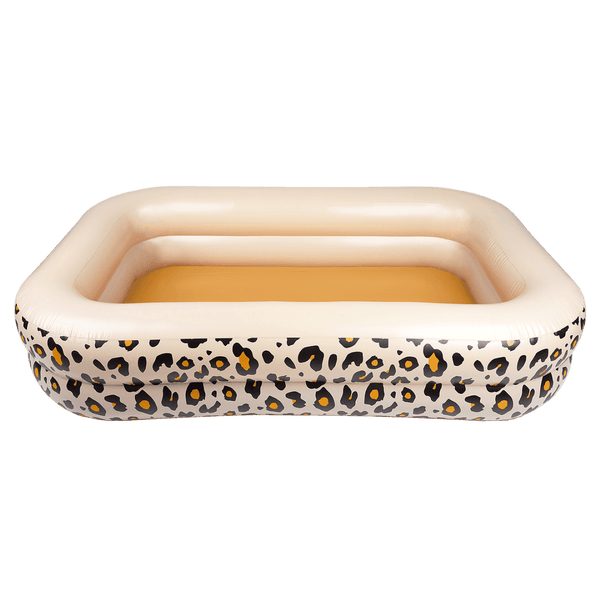 Swim Essentials Otroški bazen 211x132x46 cm, Leopard print Beige - PUFFI