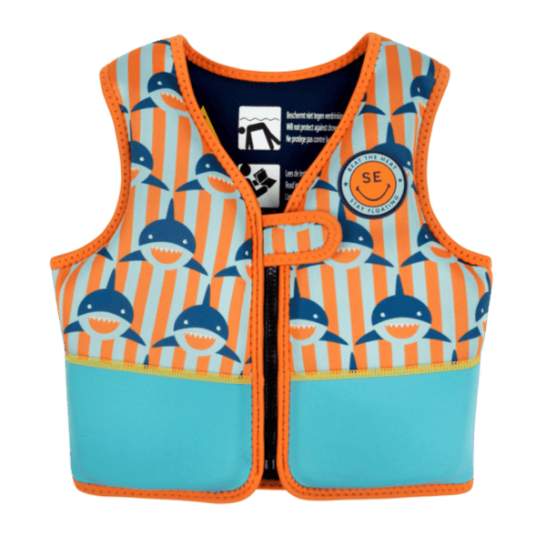 Swim Essentials Otroški plavalni jopič za učenje plavanja, Blue Shark - PUFFI