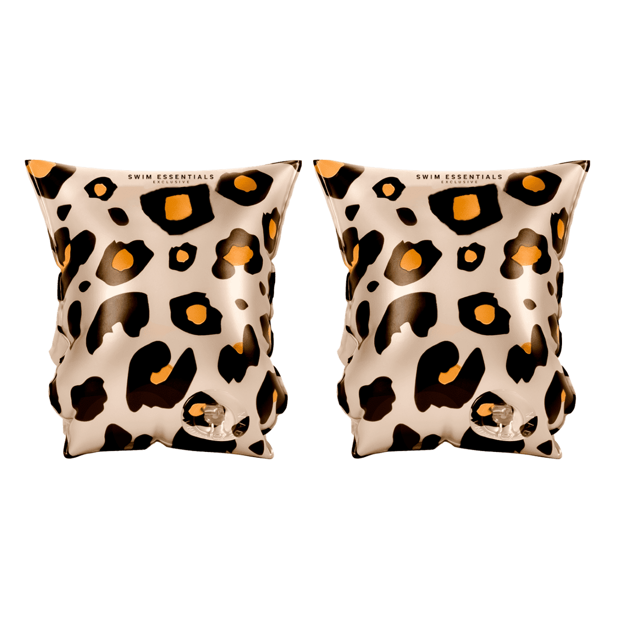 Swim Essentials Otroški rokavčki Beige Leopard - PUFFI