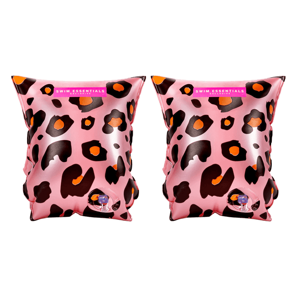 Swim Essentials Otroški rokavčki Leopard Rose gold - PUFFI
