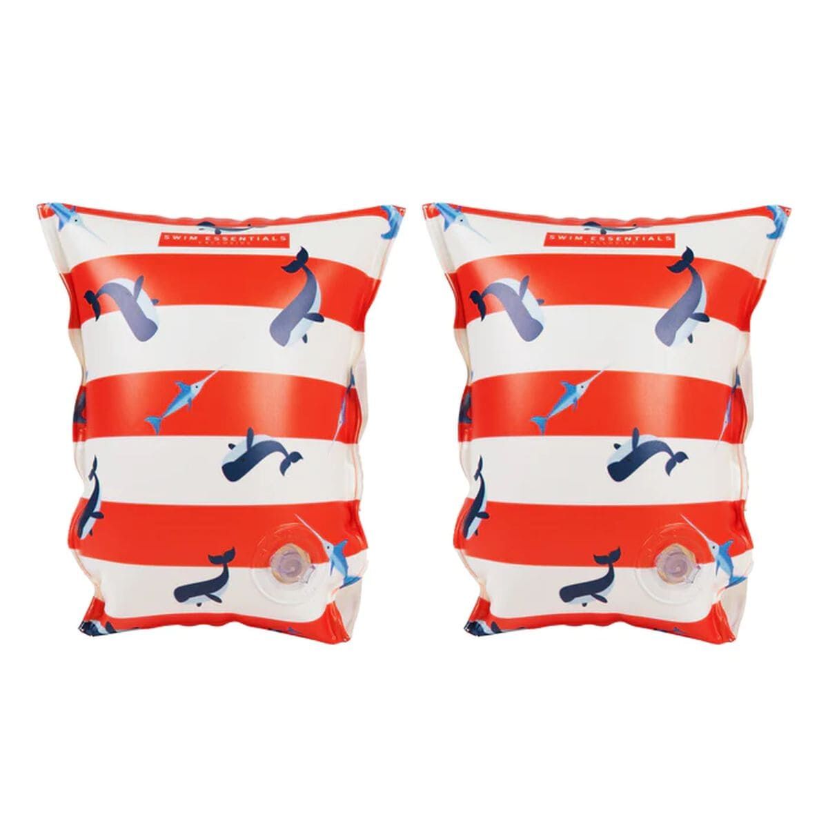 Swim Essentials Otroški rokavčki Red White Whale - PUFFI
