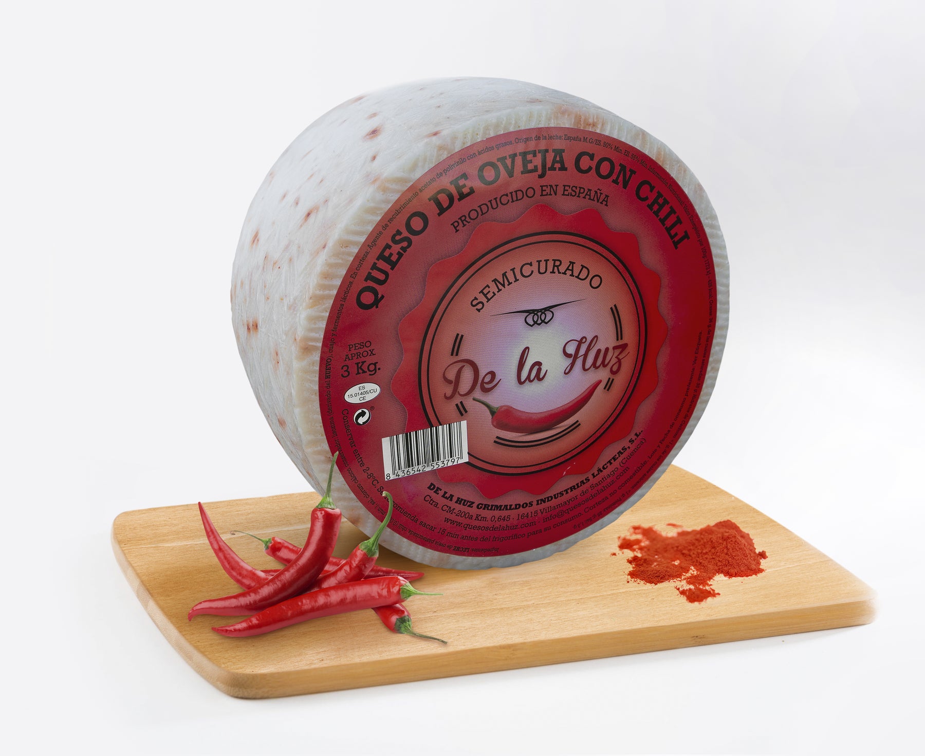 Cheese with Chili (3 Kg) - Cheese from La Huz
