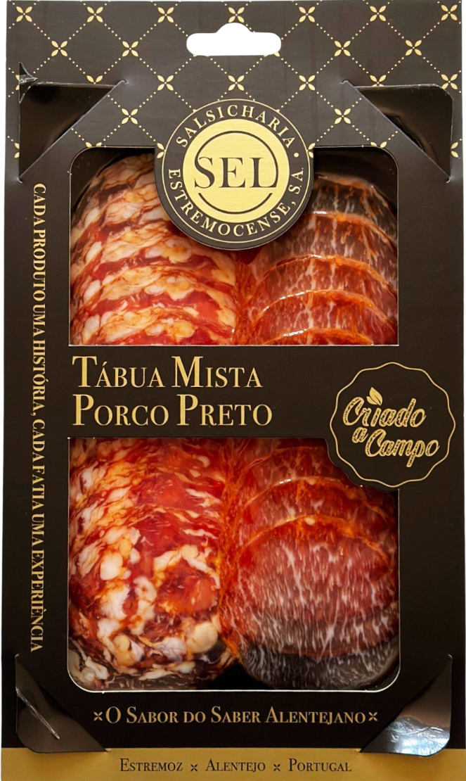 Mixed Board (Loin Sausage + Painho) of Sliced Black Pork