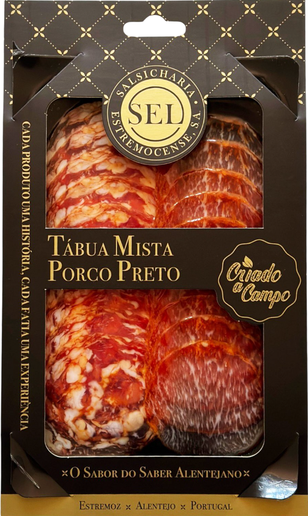 Mixed Board (Loin Sausage + Painho) of Sliced Black Pork