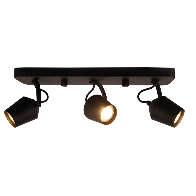 Strakke zwarte plafondlamp Tavola met modern design. Perfect voor een eigentijdse sfeer in elke ruimte.