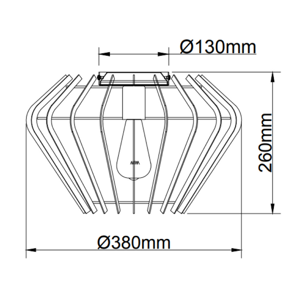 De zwarte Tavola plafondlamp heeft een modern design en voegt een eigentijdse flair toe aan elke kamer.