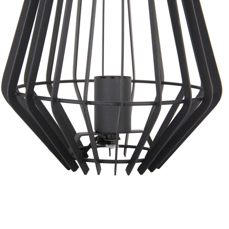 Bijzondere detailfoto van de zwarte Tavola tafellamp. Deze industriële lamp voegt karakter toe aan elk interieur.