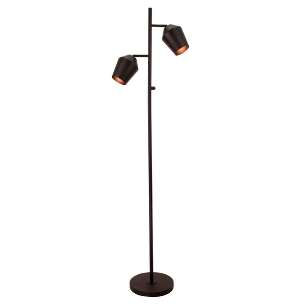 Deze zwarte Tavola vloerlamp voegt een moderne touch toe aan jouw interieur.