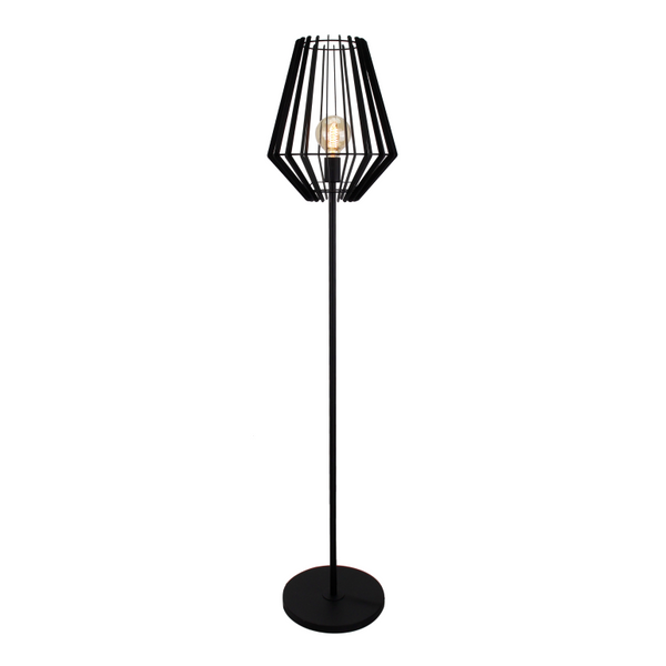 De zwarte Tavola vloerlamp met modern design past perfect in elke sfeervolle woonkamer. Een eye-catcher van formaat!