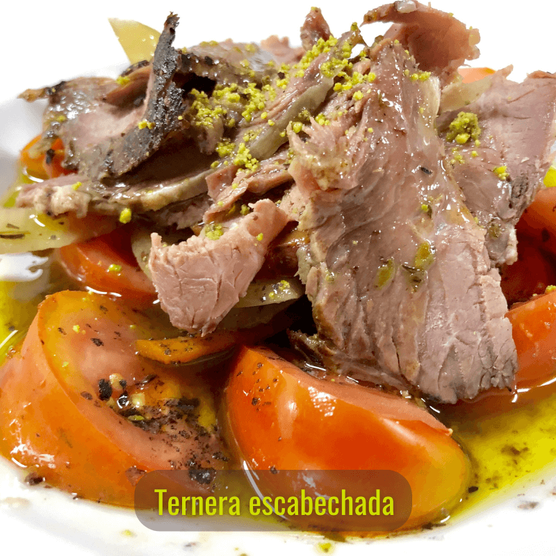Ternera escabechada asada a baja temperatura 700 g