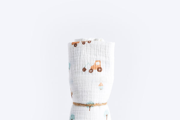 Children's Premium Muslin Tetra Diaper 65x65cm - Machines
