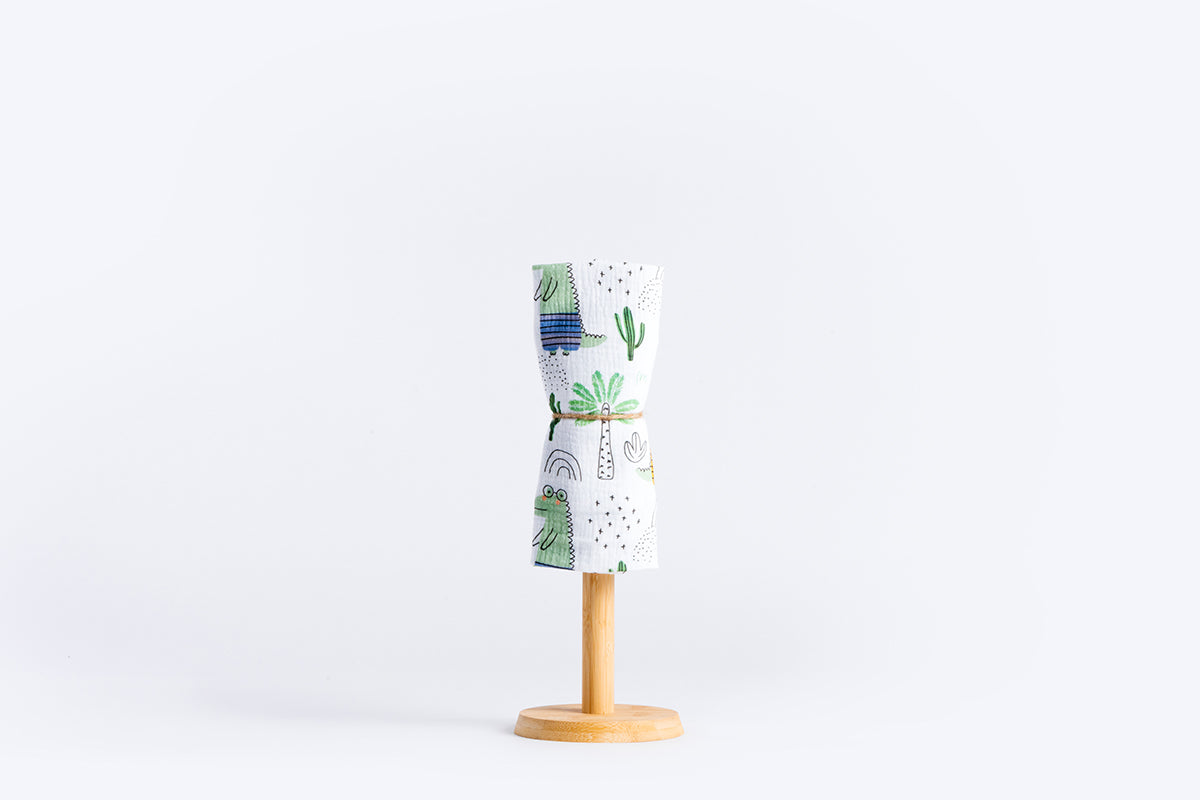Dječja tetra pelena muslin premium 65x65cm - Krokodil
