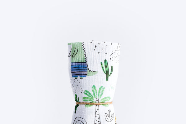 Dječja tetra pelena muslin premium 65x65cm - Krokodil