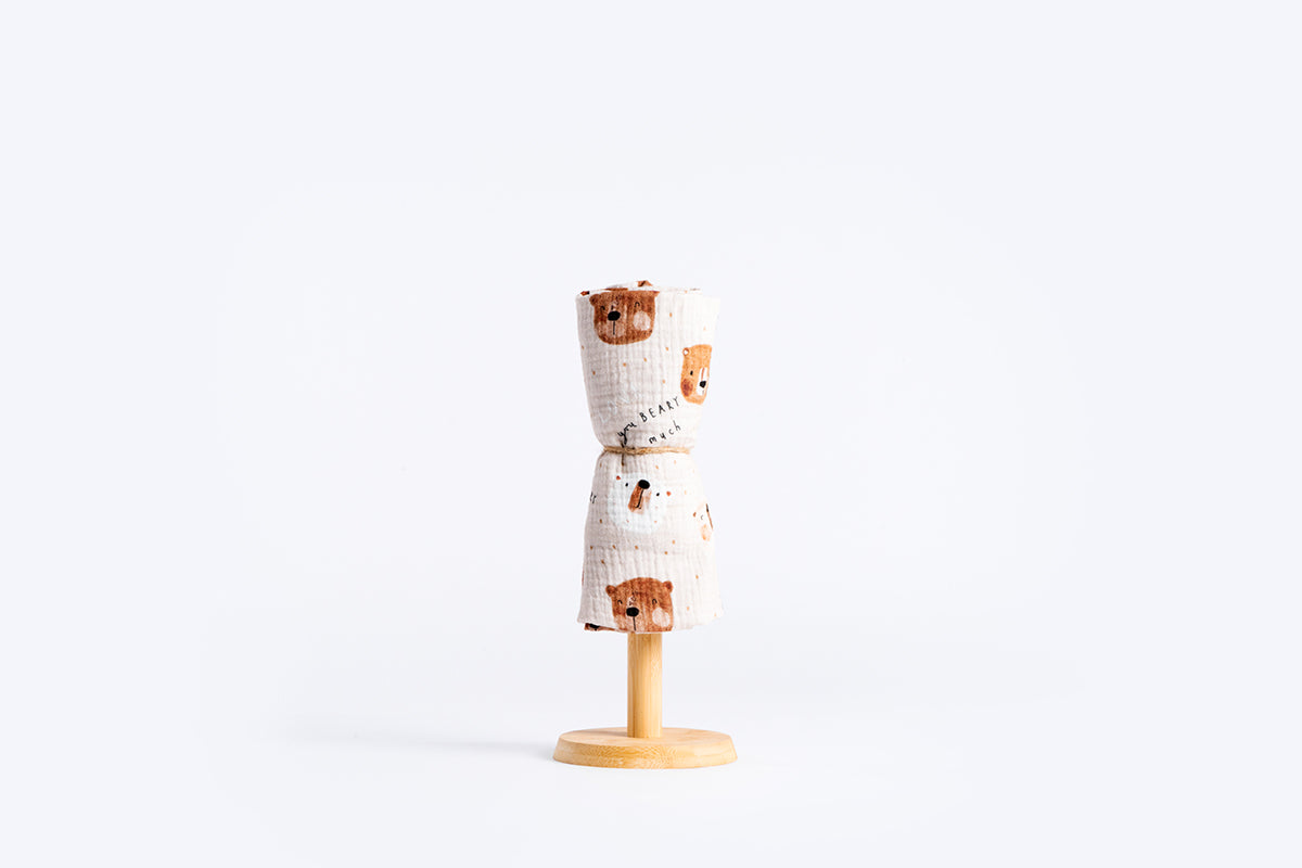 Dječja tetra pelena muslin premium 65x65cm - Love you beary much
