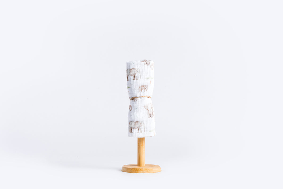 Dječja tetra pelena muslin premium 65x65cm - Mama i beba slonić