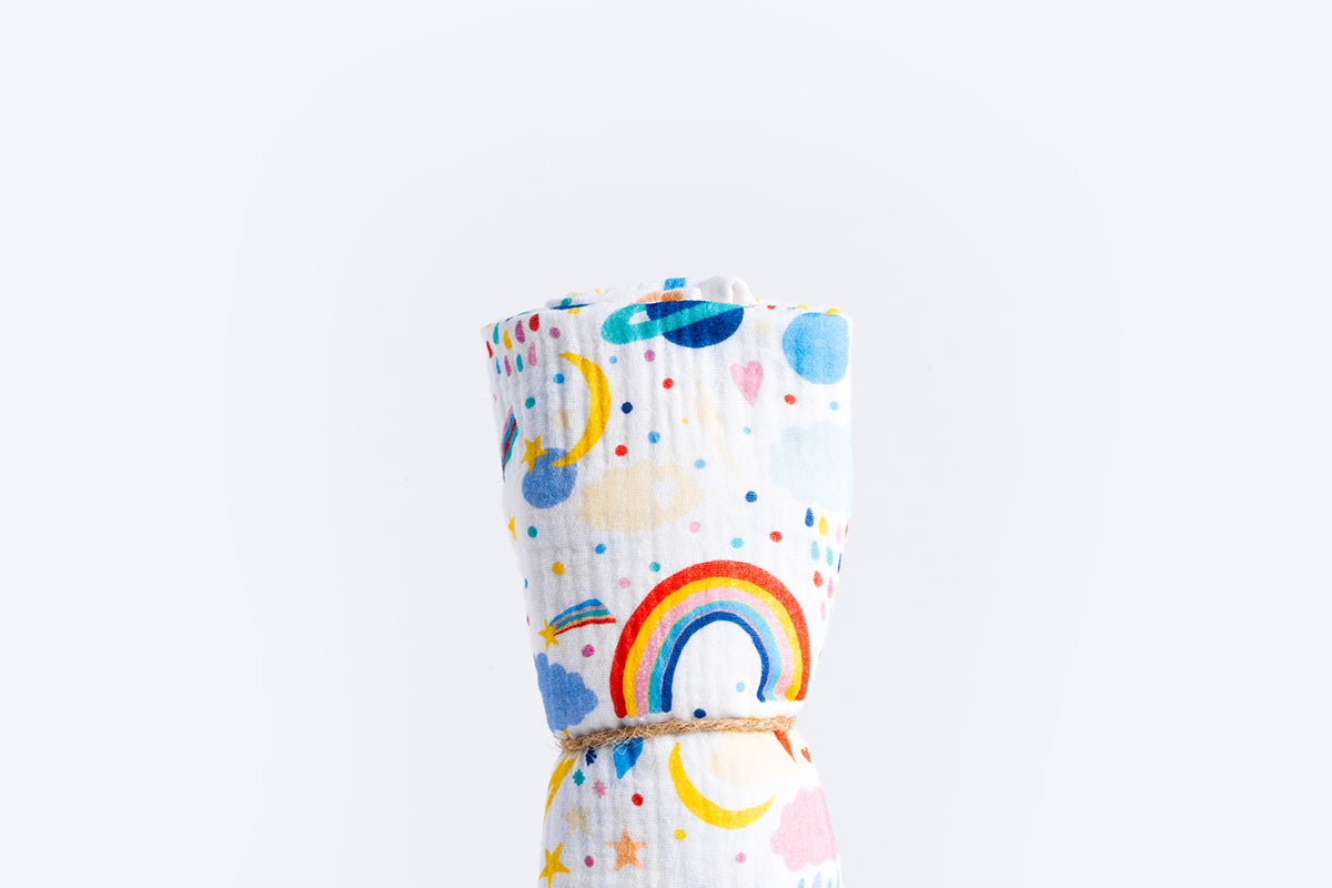 Children's Premium Muslin Tetra Diaper 65x65cm - Playful Universe