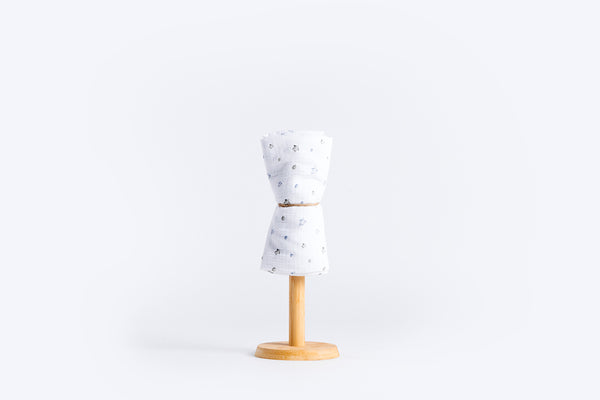 Children's Premium Muslin Tetra Diaper 65x65cm - Gray Stars