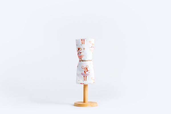 Children's Premium Muslin Tetra Diaper 65x65cm - Mouse Fairy