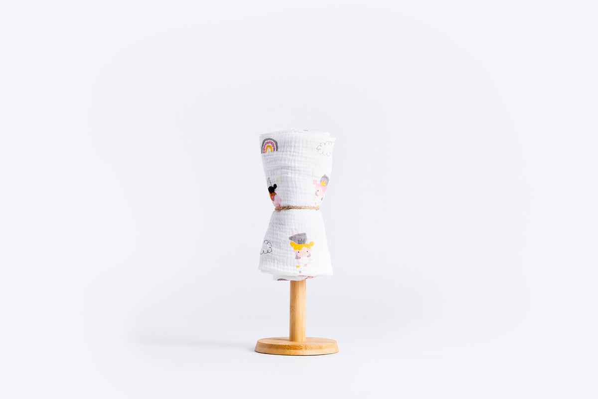 Children's Premium Muslin Tetra Diaper 65x65cm - Fairies