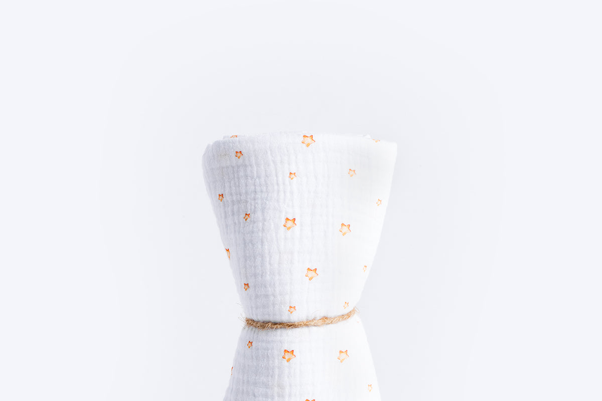 Dječja tetra pelena muslin premium 65x65cm - Zlatne zvjezdice