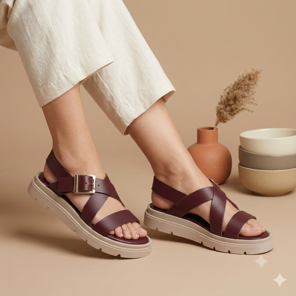 Tiziana Bordeaux Sandal