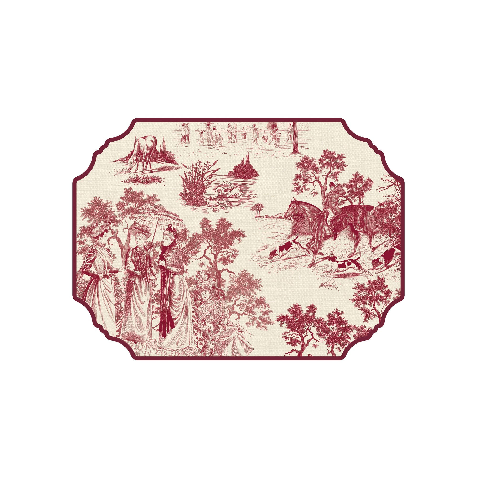 Sottopiatto Toile de Jouy