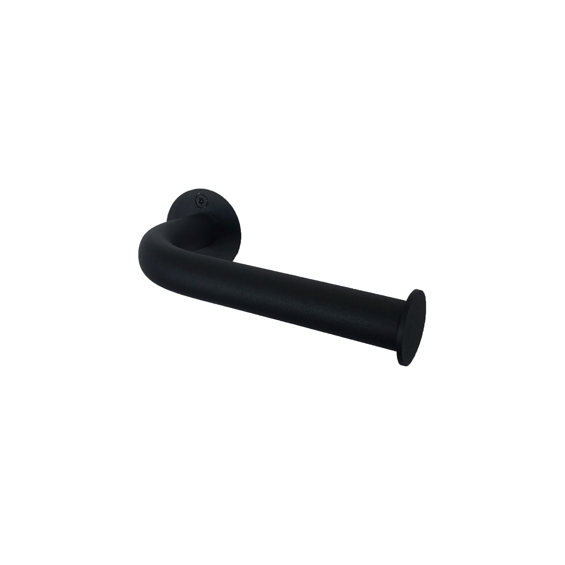Industrial Toilet Roll Holder Matte Black
