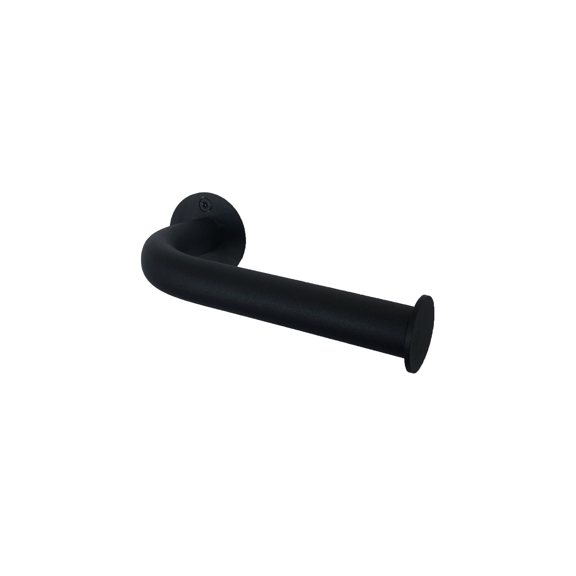 Industrial Toilet Roll Holder Matte Black