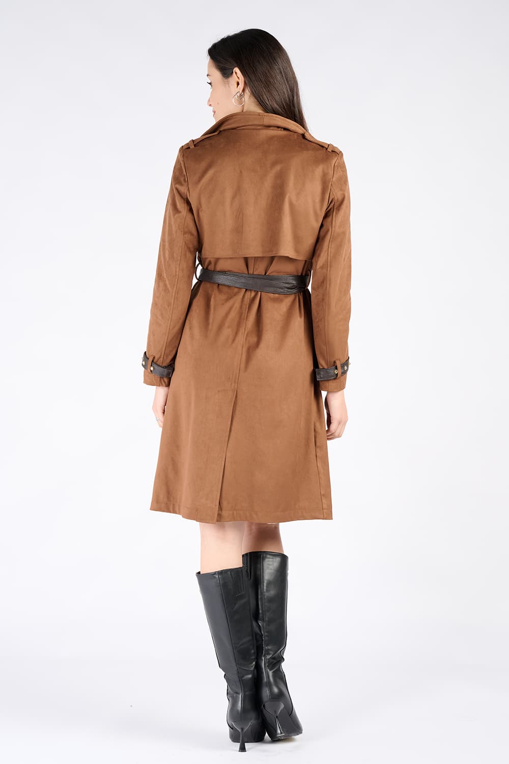 Trench Lungo Alcantara 100% Made in Italy - Barone Firenze