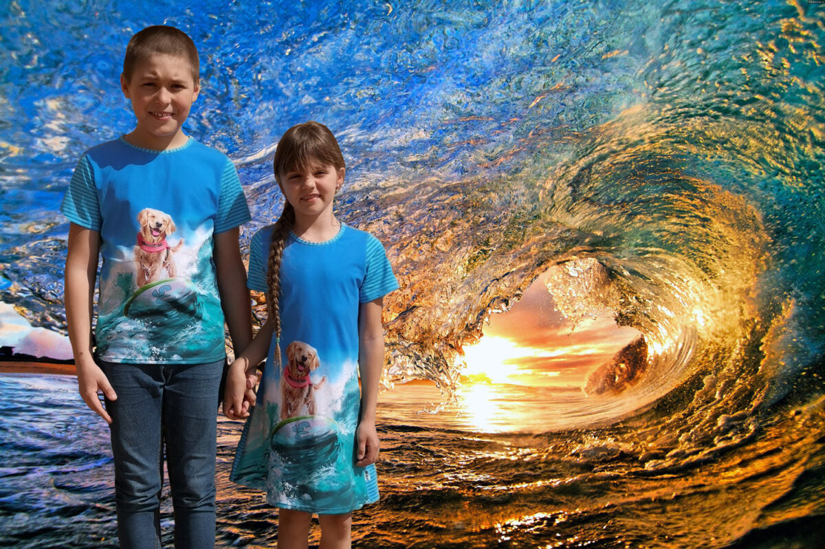 Unisex tričko pro psy Surf