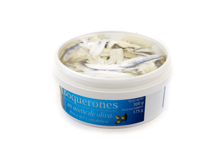 Pieces of Cantabrian Anchovy in Olive Oil 300 g.