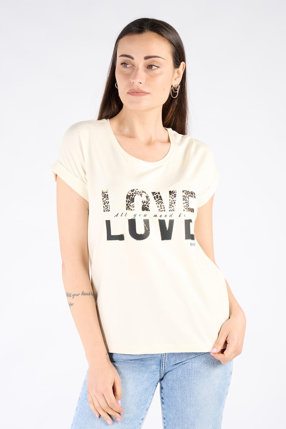 T-shirt Love Donna 100% made in Italy - Barone Firenze