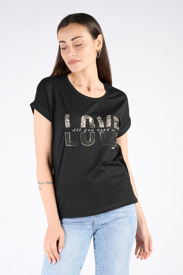 T-shirt Love Donna 100% made in Italy - Barone Firenze