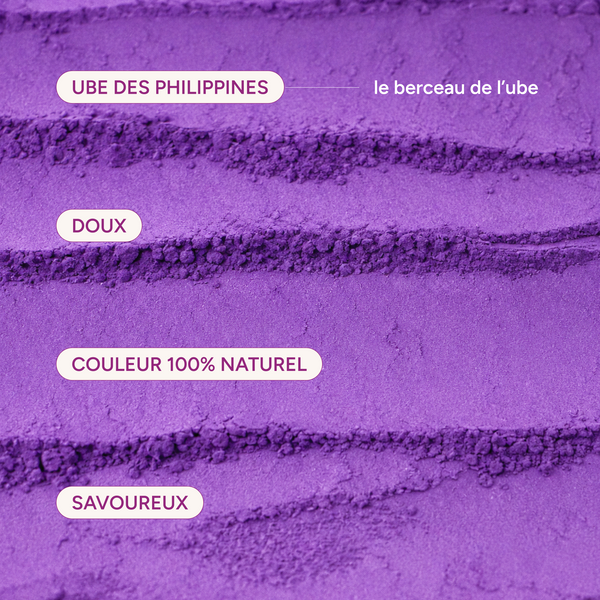 Ube des Philippines, berceau de l'ube : doux, savoureux, couleur 100% naturelle