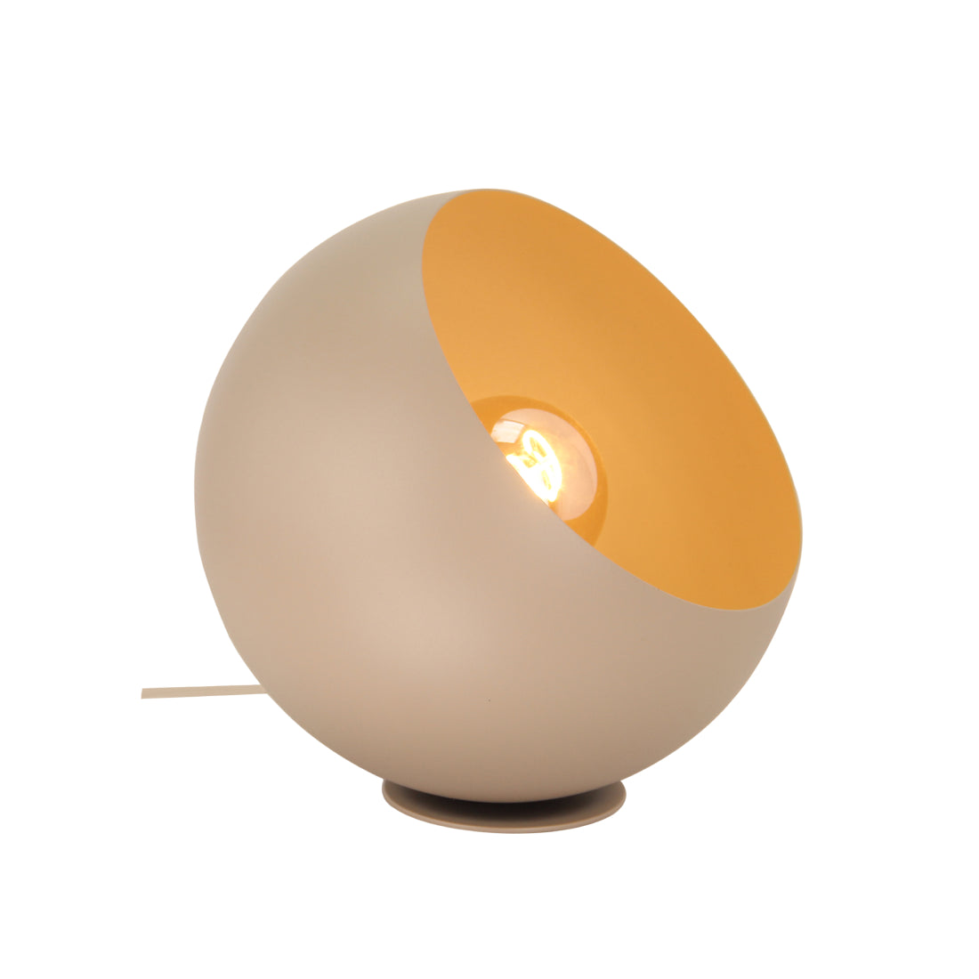 Moderne tafellamp in een warme crème kleur. Deze Occhio lamp voegt elegantie en stijl toe aan elke tafel of bureau.