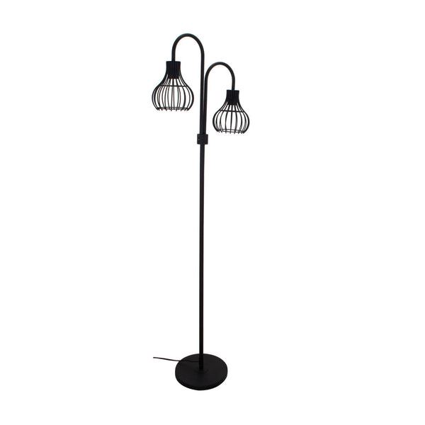 De zwarte Goccia vloerlamp geeft een moderne uitstraling aan je interieur. Perfect voor sfeervol licht in elke hoek.