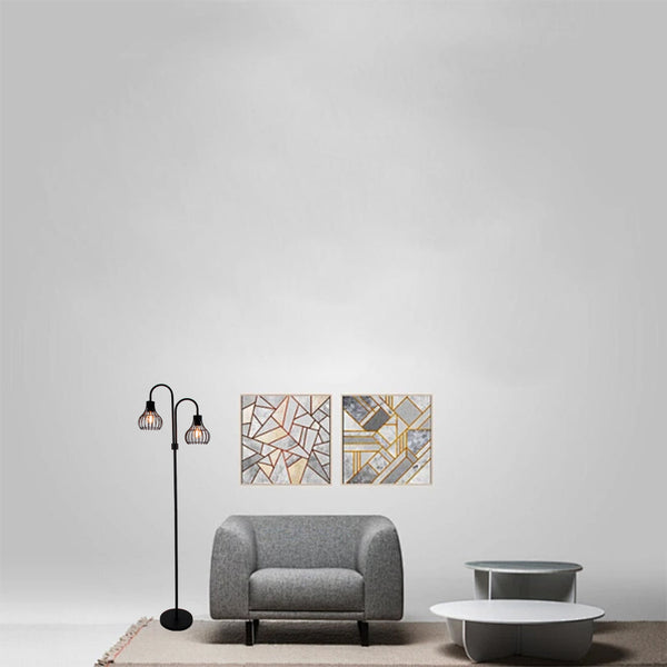 De zwarte Goccia vloerlamp straalt moderne elegantie uit. Perfect voor een sfeervolle aanvulling in je interieur.