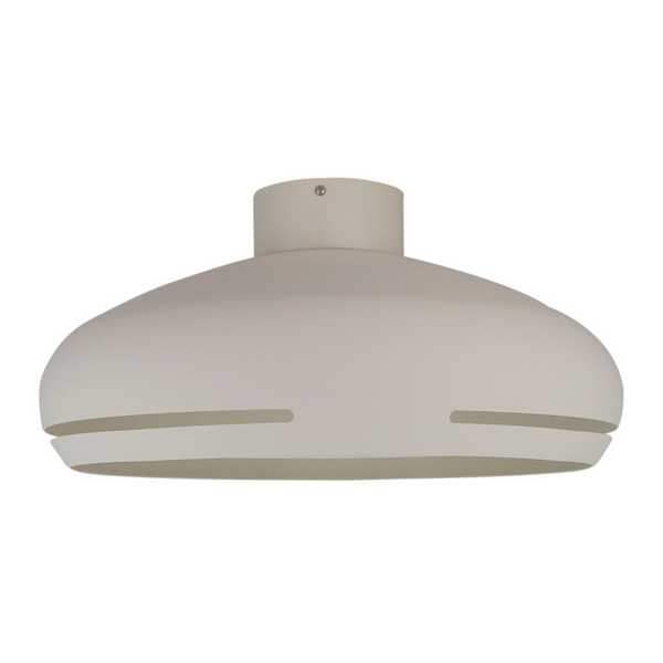 De moderne crème plafondlamp Striscia biedt een unieke uitstraling aan elke ruimte. Perfect voor sfeervolle verlichting.