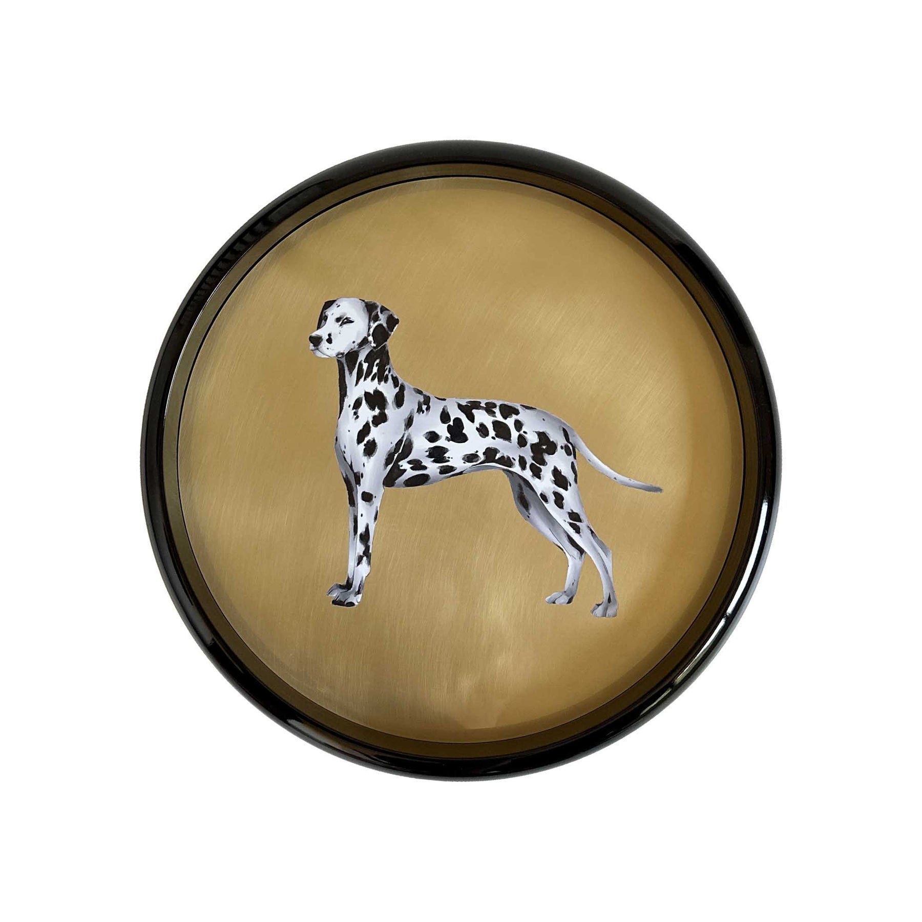Vassoio in Ottone Lucido con Dalmata