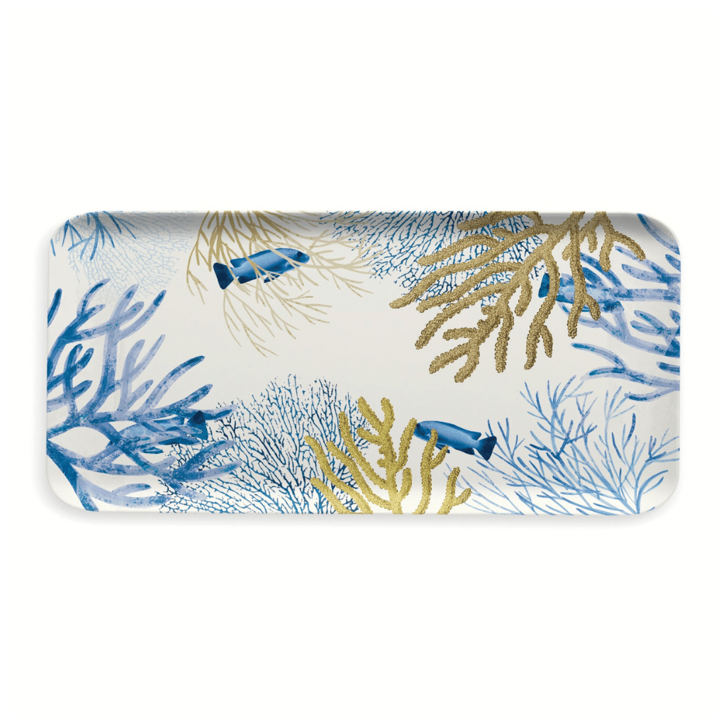 CORAL - LARGE RECTANGULAR TRAY - TOUCH-MEL
