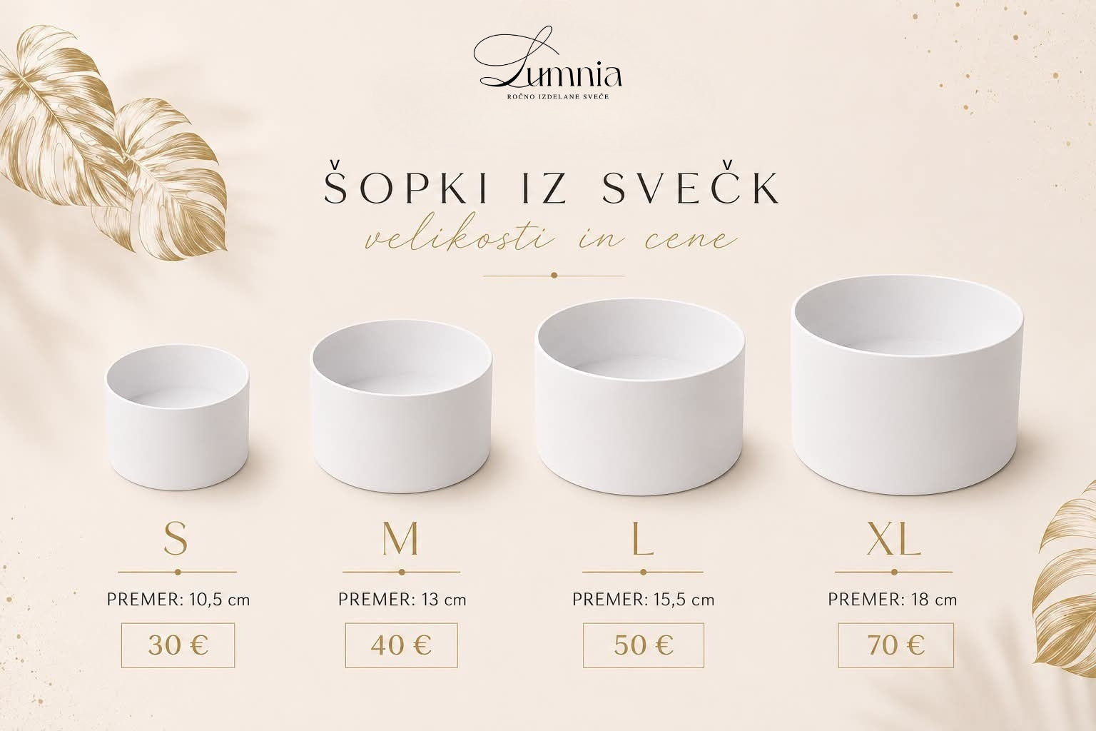 Kytica sviečok - Ružová