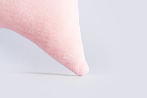 Cotton Velvet Decorative Star Cushion - Soft Pink