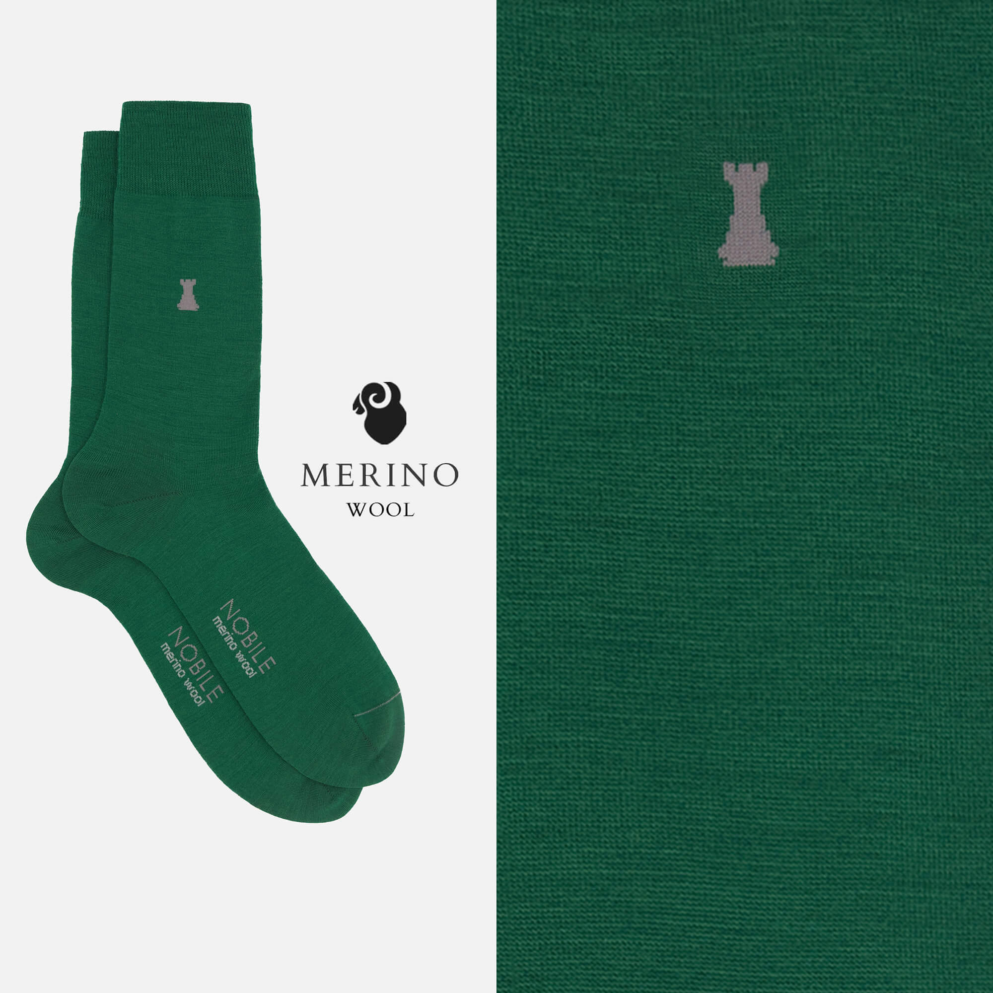 Tuscan Hills - Box of 6 Short Merino Wool Socks - Solid Color & Micro Rib