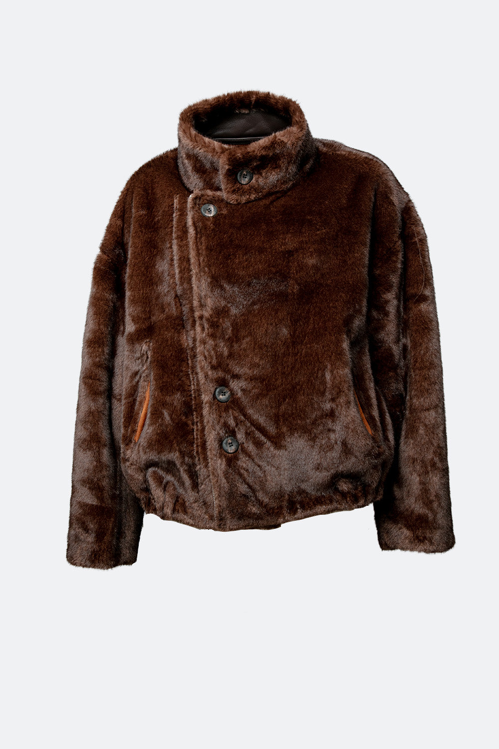 Viktoria Shearling Style Leather/Chocolate
