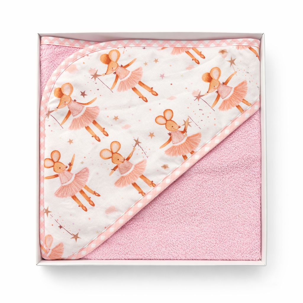Cotton Towel 75x75cm - Pattern - Mouse Villa