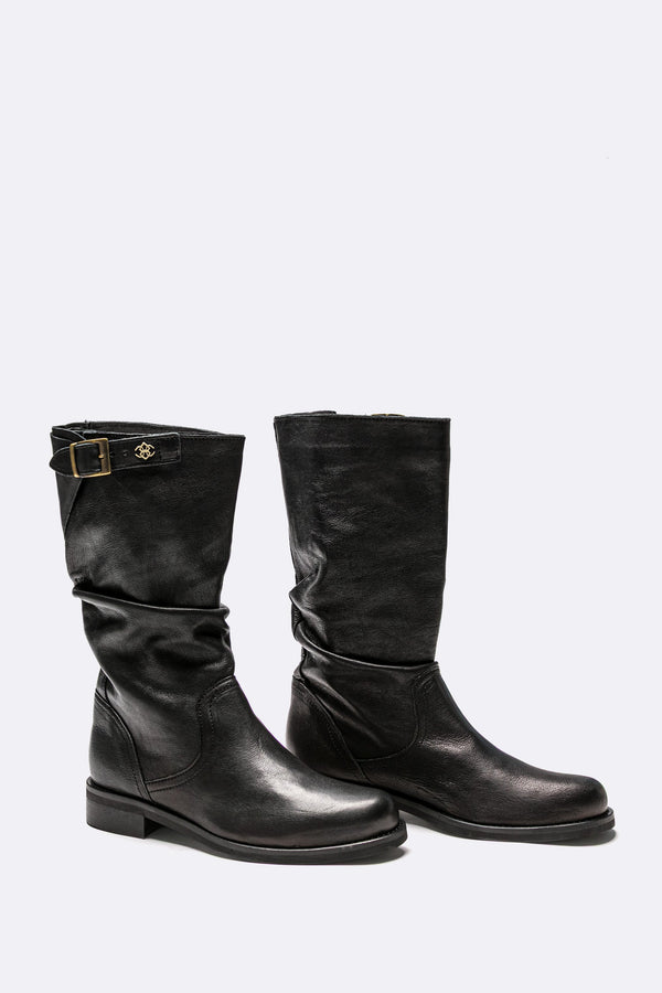 Stivale Volterra Sfoderato 100% vera pelle Made in italy - Barone Firenze