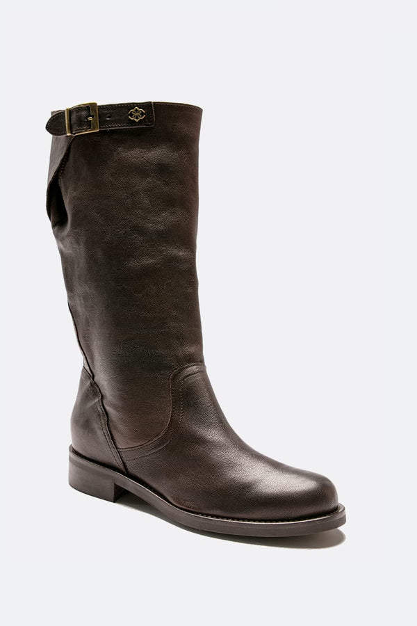 Stivale Volterra Sfoderato 100% vera pelle Made in italy - Barone Firenze
