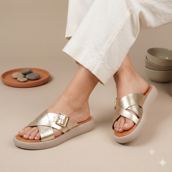 Volusia Platinum Sandal