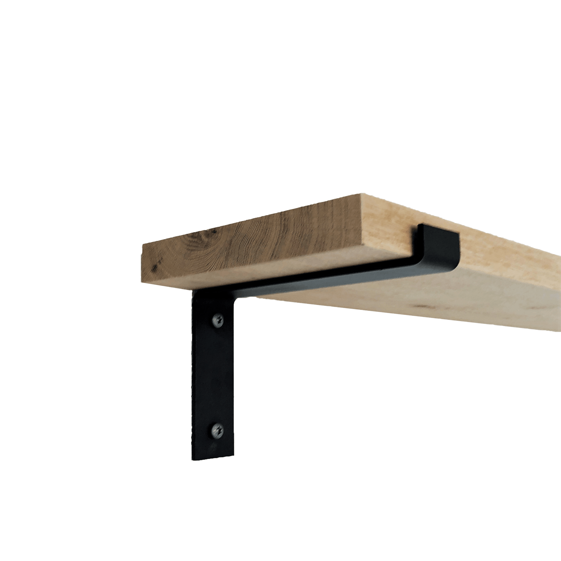 De Industriële Plankdragers L-vorm Mat Zwart – 20 cm