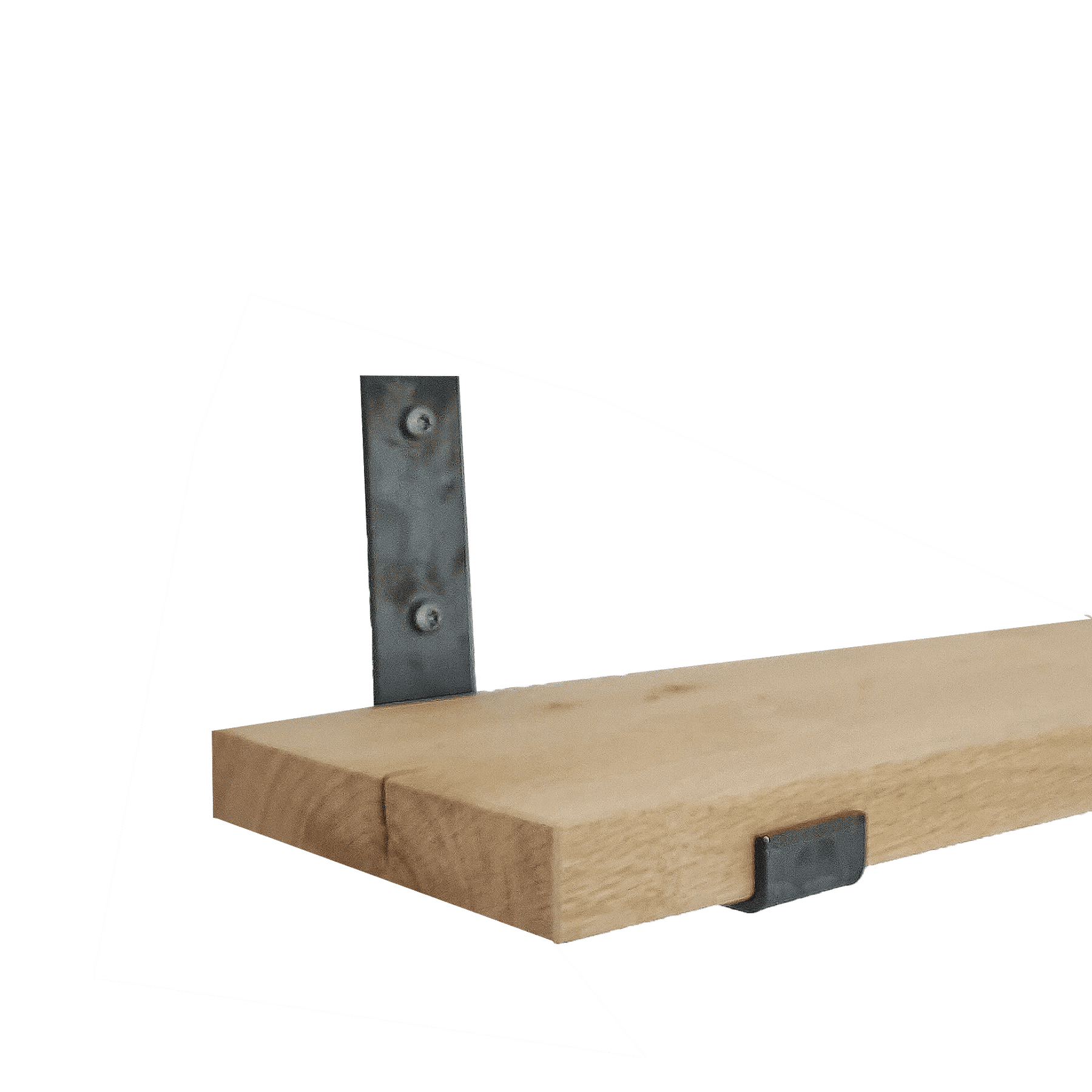The Industrial L-Shaped Shelf Brackets UP Without Coating – 20 cm